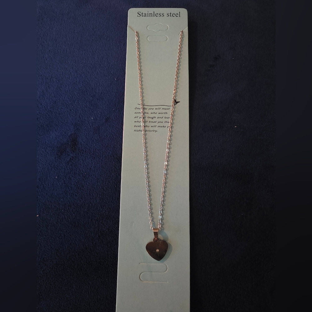 Silver Heart Pendant Necklace